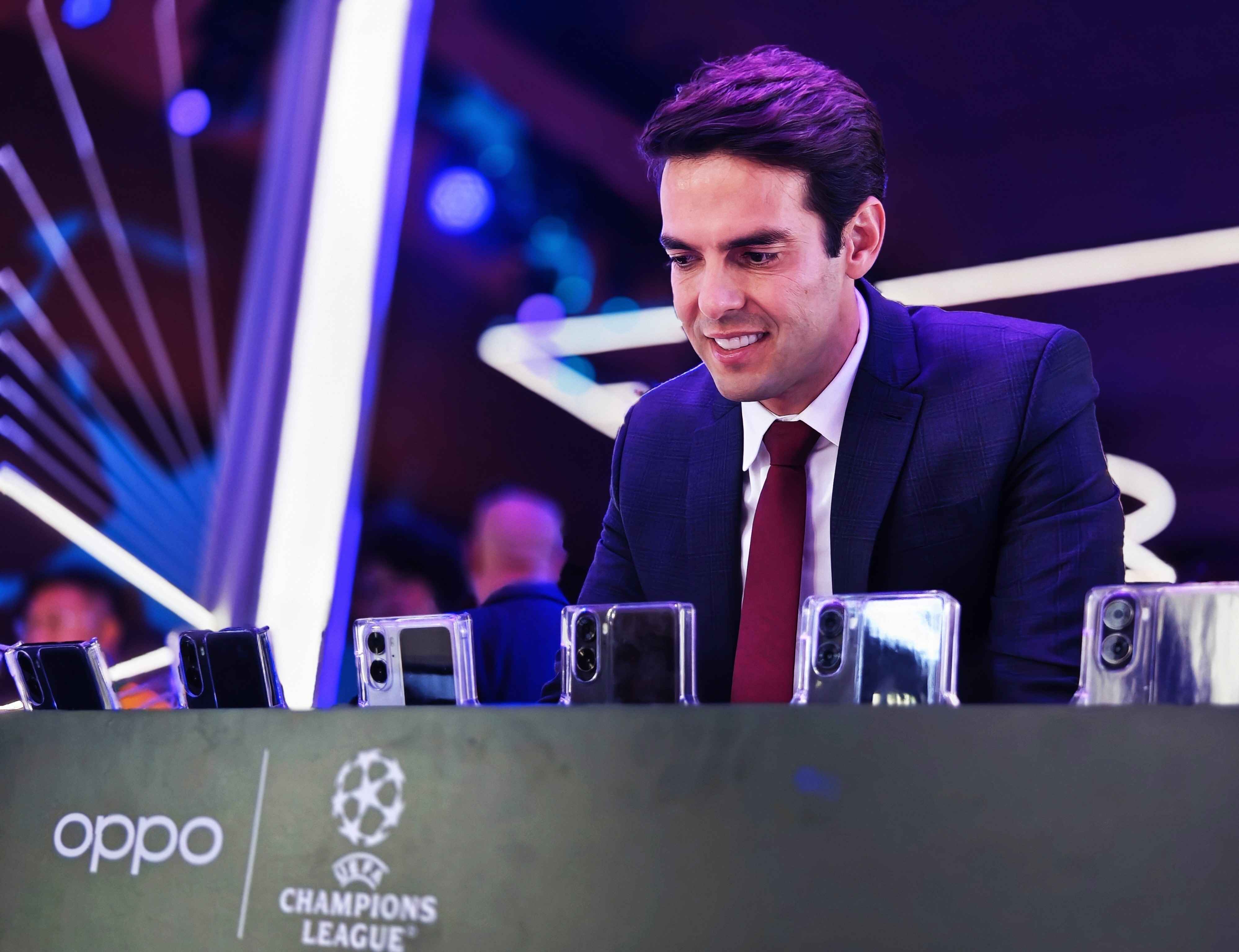 Kaka at OPPO Hospitality Tent during the UEFA 2023 Champions League Final.
